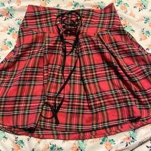 Pink Plaid Skirt (XS)